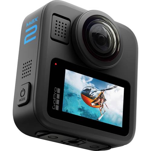 GoPro MAX2 360° Action Cam Touch-Screen, Spritzwassergeschützt, 4K, Bluetooth, Stoßfest, 8K, 360°, Bildstabilisierung