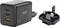 Ein schwarzes Acer-Wandladegerät mit drei USB-Anschlüssen: zwei USB-C (max. 100W) und ein USB-A (max. 22,5W), neben einem abnehmbaren Steckeradapter.
