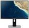 Ein Desktop-Monitor, der ein Satellitenbild einer Küstenlinie mit klarem blauen Ozean und braunem Landmassiv zeigt. Der Monitor ruht auf einem rechteckigen Ständer.