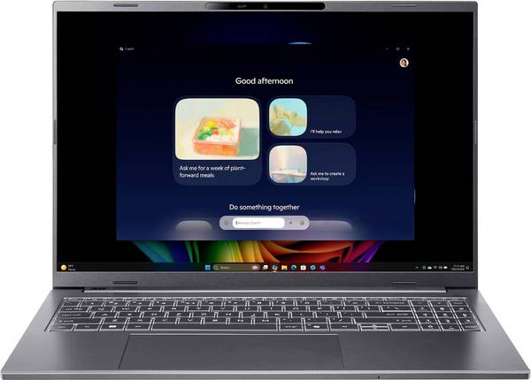 Acer 2-in-1 Notebook / Tablet "Aspire 16"  40.6 cm (16 Zoll) WUXGA+ Intel® Core™ Ultra 7 258V 32 GB RAM  1 TB SSD Deutsch, QWERTZ Intel Arc Graphics 140V     Grau  NX.JP1EG.007