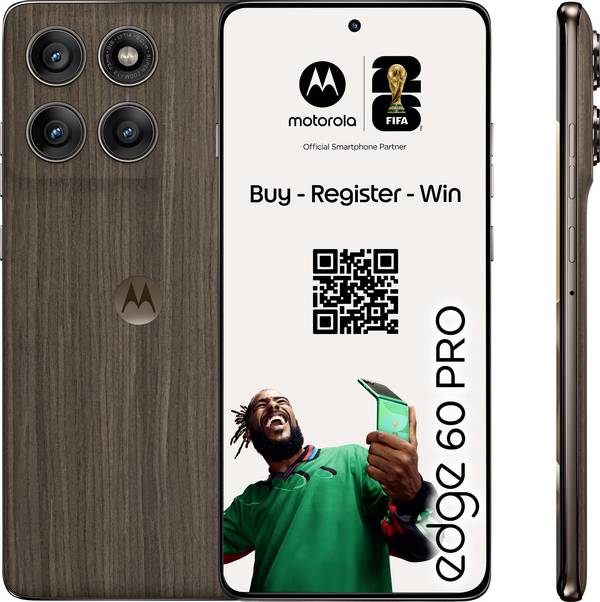 Motorola Edge 60 Pro   512 GB Holz EEK A (A - G) 16.9 cm (6.67 Zoll) Smartphone