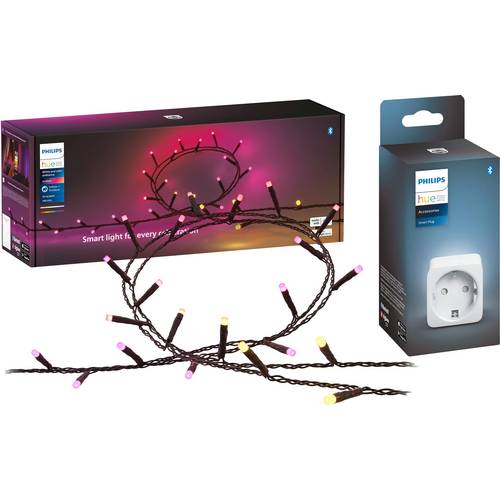 Philips Hue Lichterkette, Zwischensteckdose 8720169246867+871951434230900 Hue Festavia+Hue Smart Plug Type F