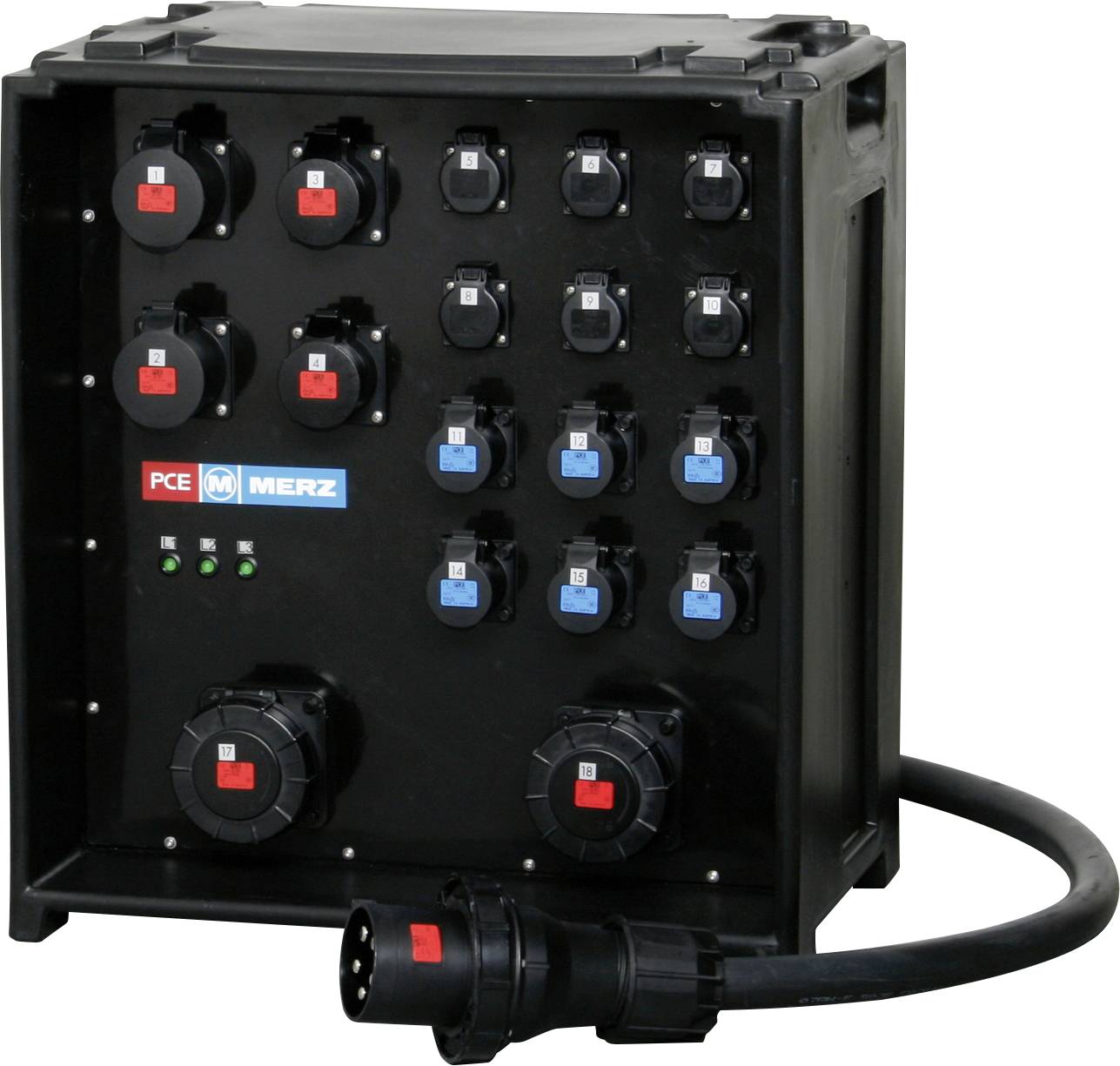 MERZ CEE Stromverteiler M-SVE5-4 125/222-6/2H16/G/E/MS MZ85801 400 V 125 A