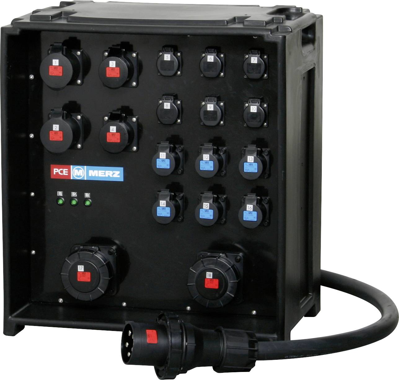 MERZ CEE Stromverteiler M-SVE5-4 125/442-6/G/E/MS MZ85800 400 V 125 A