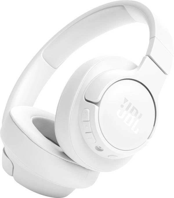 JBL Tune 720BT Over Ear Kopfhörer Kabellos, Bluetooth®, kabelgebunden Stereo Weiß Lautstärkeregelung, Mikrofon-Stummschaltung HiFi