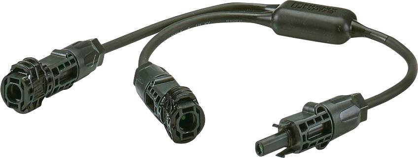 Photovoltaik-Y-Verteiler 1030650 PV-ED6/Y-120(1+/2-) Schwarz Phoenix Contact Inhalt: 10 St.