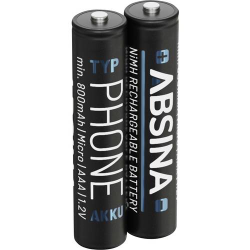 Absina Micro (AAA)-Akku NiMH 1.2 V 2 St.