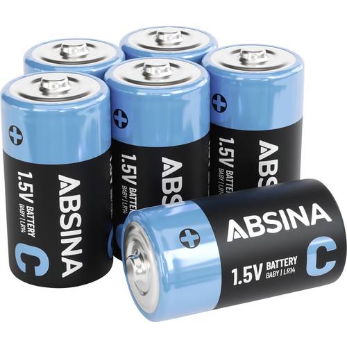 Absina Baby (C)-Batterie Alkali-Mangan 6000 mAh 9 V 6 St.