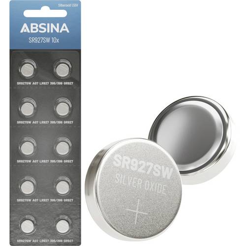Absina Knopfzelle 395 1.55 V 10 St. Silberoxid