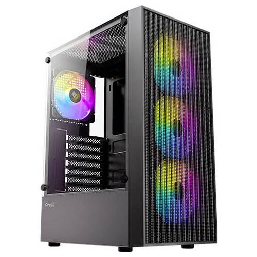 Antec AX27 Midi-Tower PC-Gehäuse, Gaming-Gehäuse Schwarz