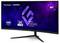 Ein ViewSonic 34-Zoll Curved Gaming-Monitor mit 2K UWQHD-Auflösung, AMD FreeSync Premium, vor einem dynamischen, lila-rauchigen Hintergrund.