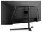 Gebogener ViewSonic-Computermonitor, von hinten betrachtet, der sein schlankes schwarzes Design und den stabilen Ständer präsentiert.