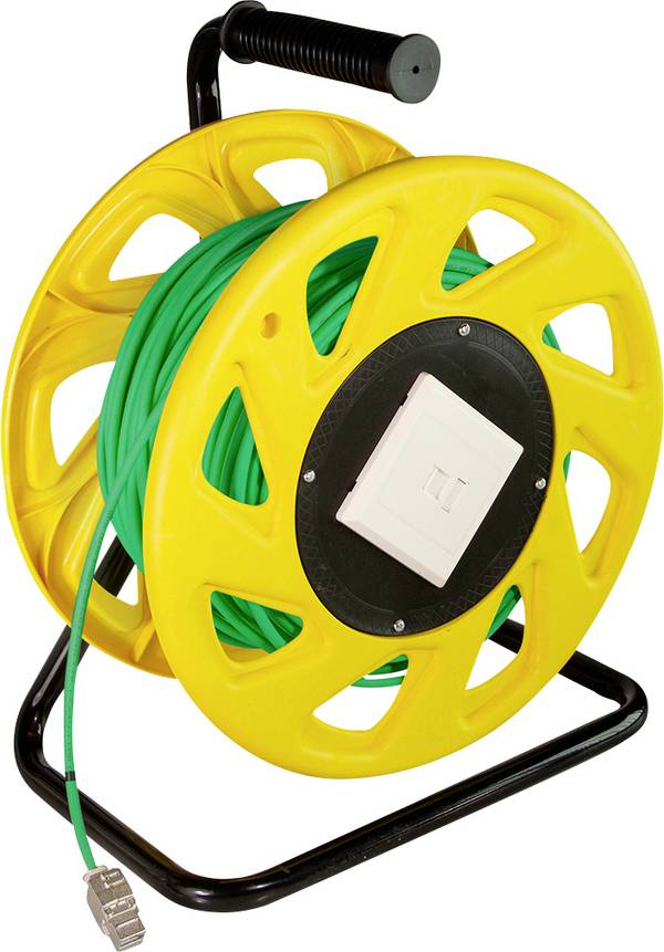 LogiLink CQ5060S RJ45 Patchkabel CAT 7 S/FTP 60 m Grün-Gelb Halogenfrei, rauchgasarm, PUR-Mantel 1 St.