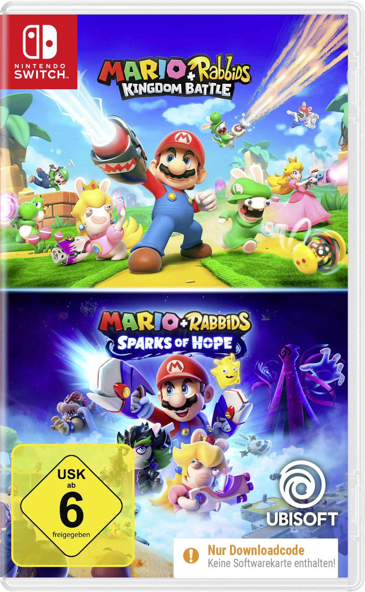 Nintendo Switch Spiel Mario + Rabbids Compilation (Kingdom Battle & Sparks of Hope)