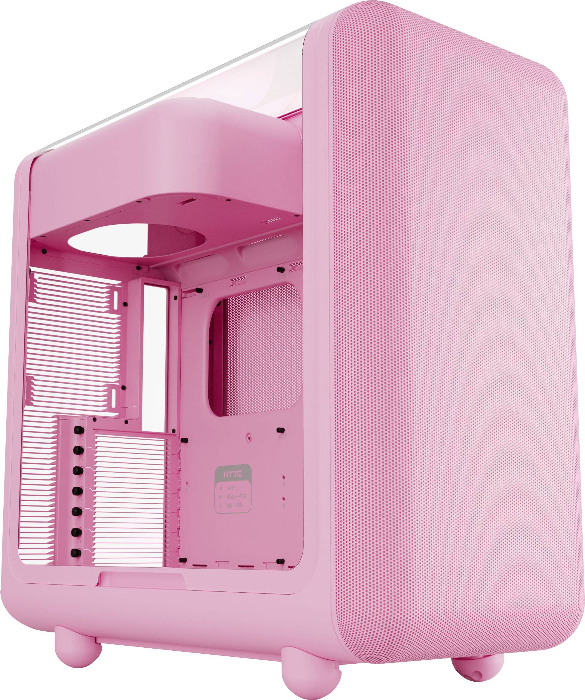 HYTE HYTE X50 Strawberry Milk Midi-Tower Gehäuse, Gaming-Gehäuse, PC-Gehäuse Pink