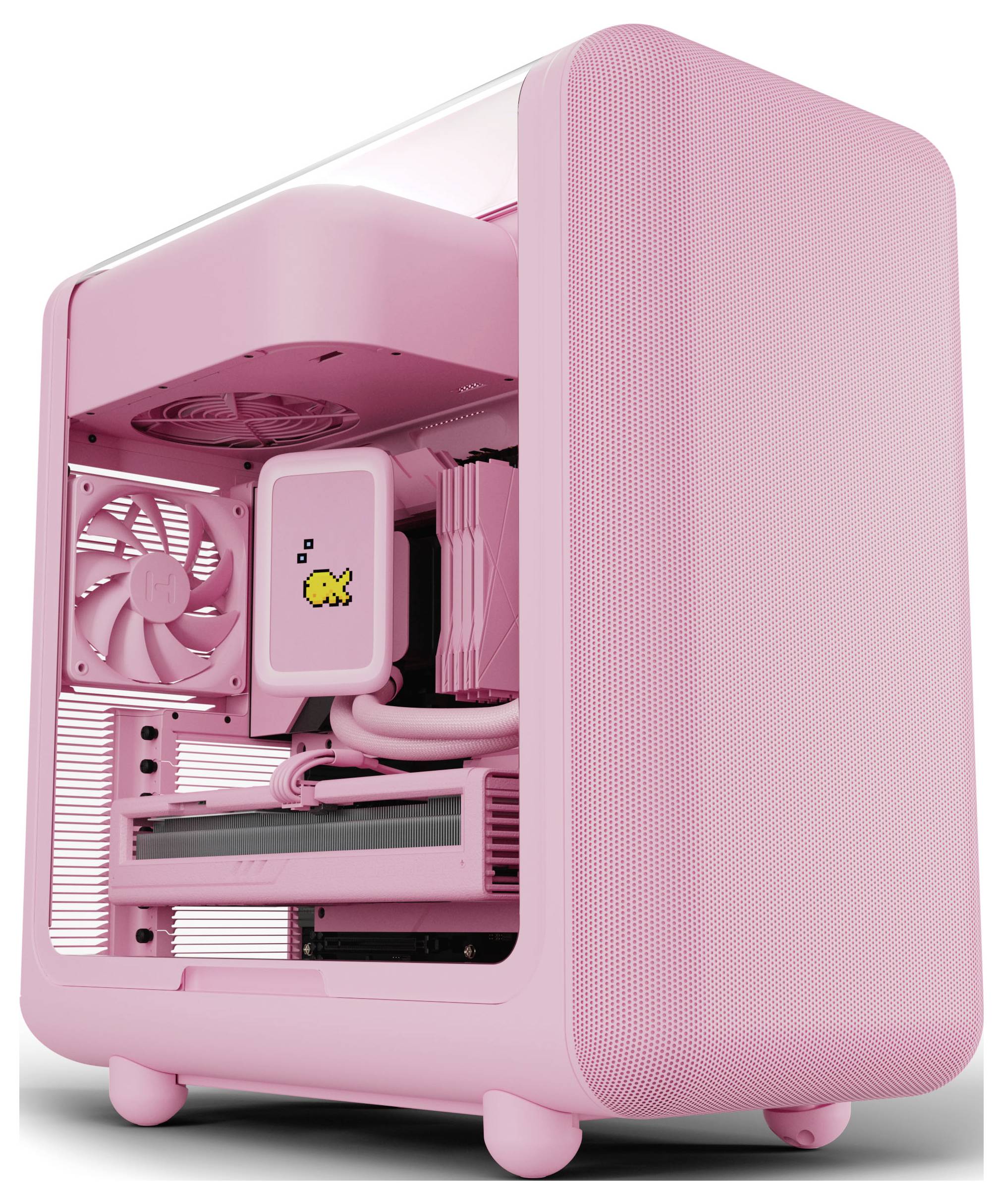 HYTE HYTE X50 Strawberry Milk Midi-Tower Gehäuse, Gaming-Gehäuse, PC-Gehäuse Pink-1