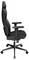 Ergonomischer Bürostuhl mit verstellbaren Armlehnen und Lendenwirbelstütze in Seitenansicht, mit Rollen und hoher Rückenlehne für Komfort.