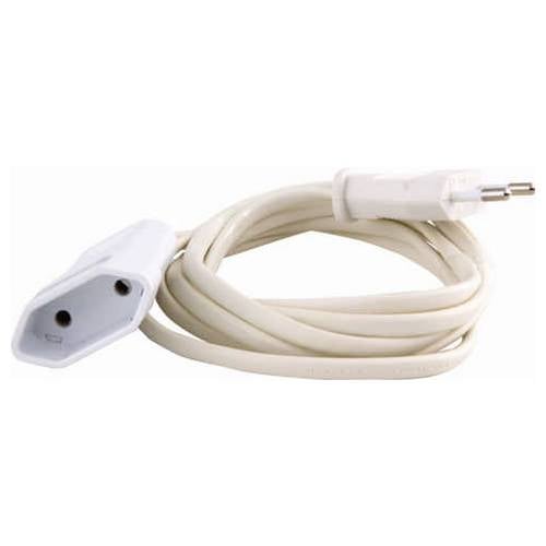 Heitronic VO-45120 Strom Verlängerungskabel Weiß 2 m