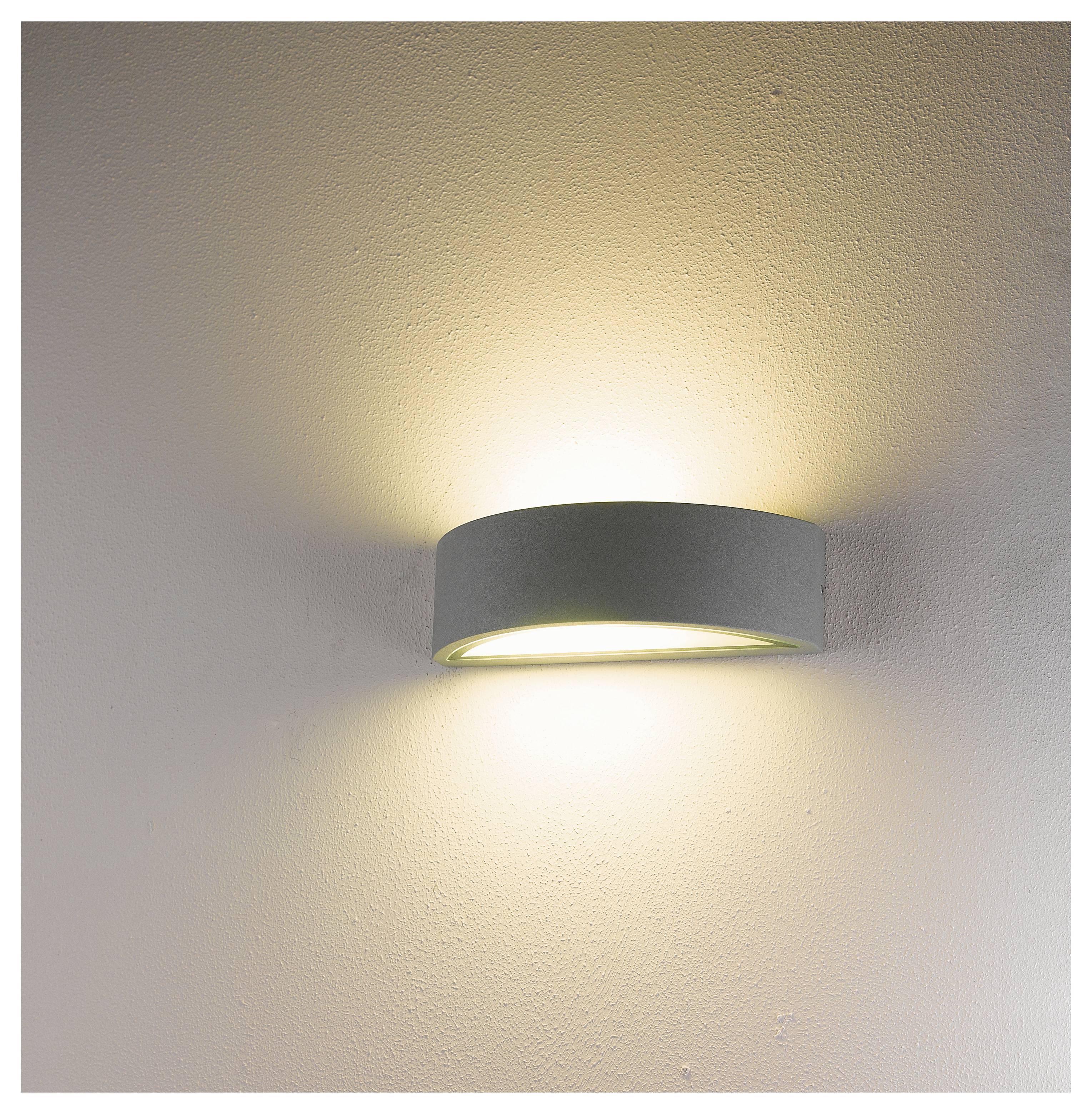 Heitronic VO-501428 LED-Außenwandleuchte LED E27 10 W Weiß