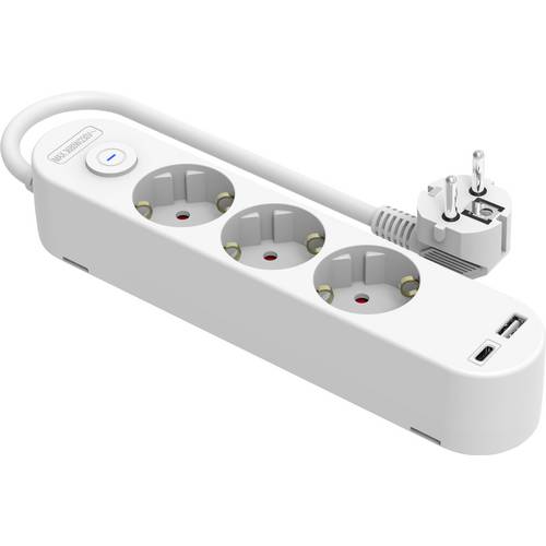 Heitronic VO-501452 Steckdosenleiste mit Schalter