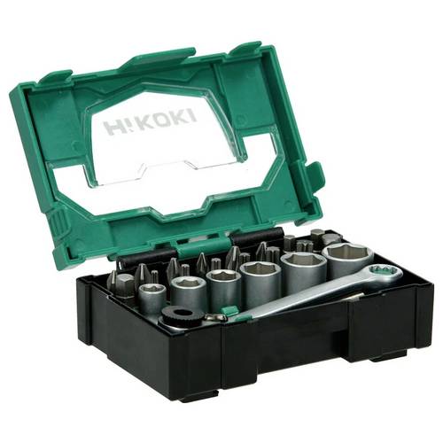 HiKOKI 40030020 Bit-Set T-Profil, Schlitz, Kreuzschlitz Phillips, Kreuzschlitz Pozidriv, Sechskant inkl. Bithalter