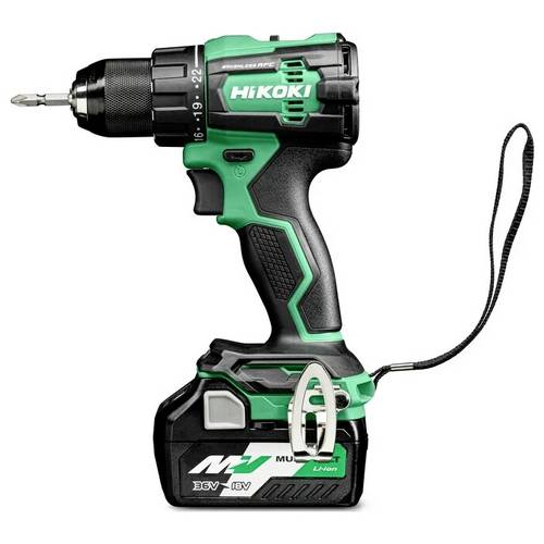 Thumbnail - HiKOKI DS18DE DS18DEWHZ Akku-Bohrschrauber 18 V 4 Ah Li-Ion inkl. 2. Akku, inkl. Ladegerät, inkl. Koffer