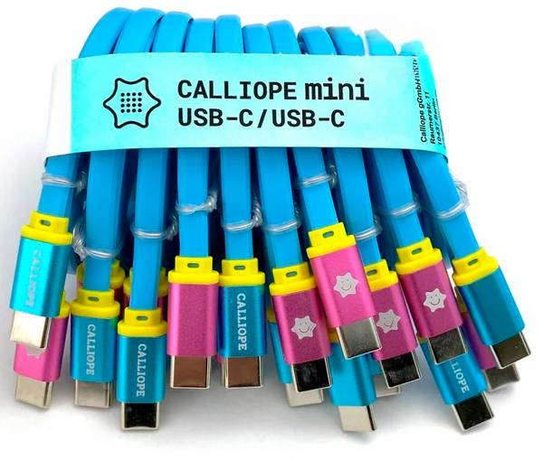 CALLIOPE USB Kabel C > C Daten-/Strom-Kabel Calliope [1x USB-C® Stecker - 1x USB-C® Stecker] 1 m Blau