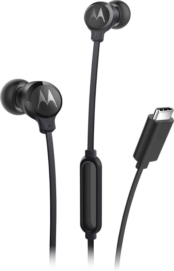 Motorola In Ear Kopfhörer kabelgebunden Schwarz Mikrofon-Rauschunterdrückung Mikrofon-Stummschaltung