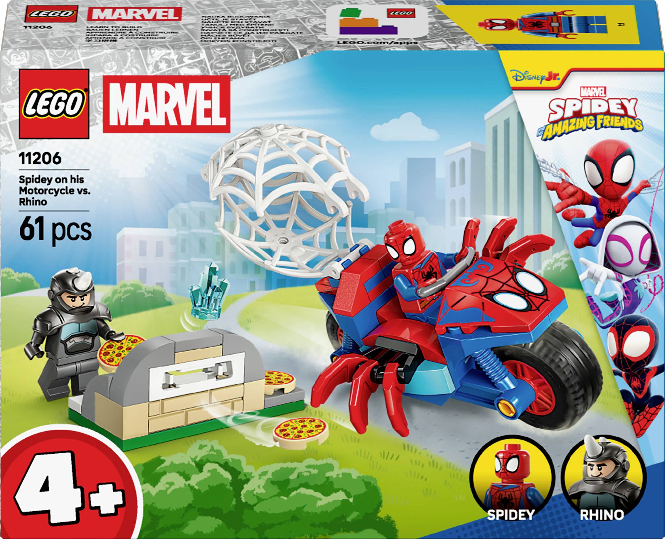 6588505 LEGO® MARVEL SUPER HEROES Spidey auf Motorrad vs. Rhino (11206)