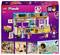 LEGO Friends Heartlake City Organic Café Set mit farbenfrohem Café, Minifiguren, Haustieren und verschiedenen Bauelementen präsentiert.