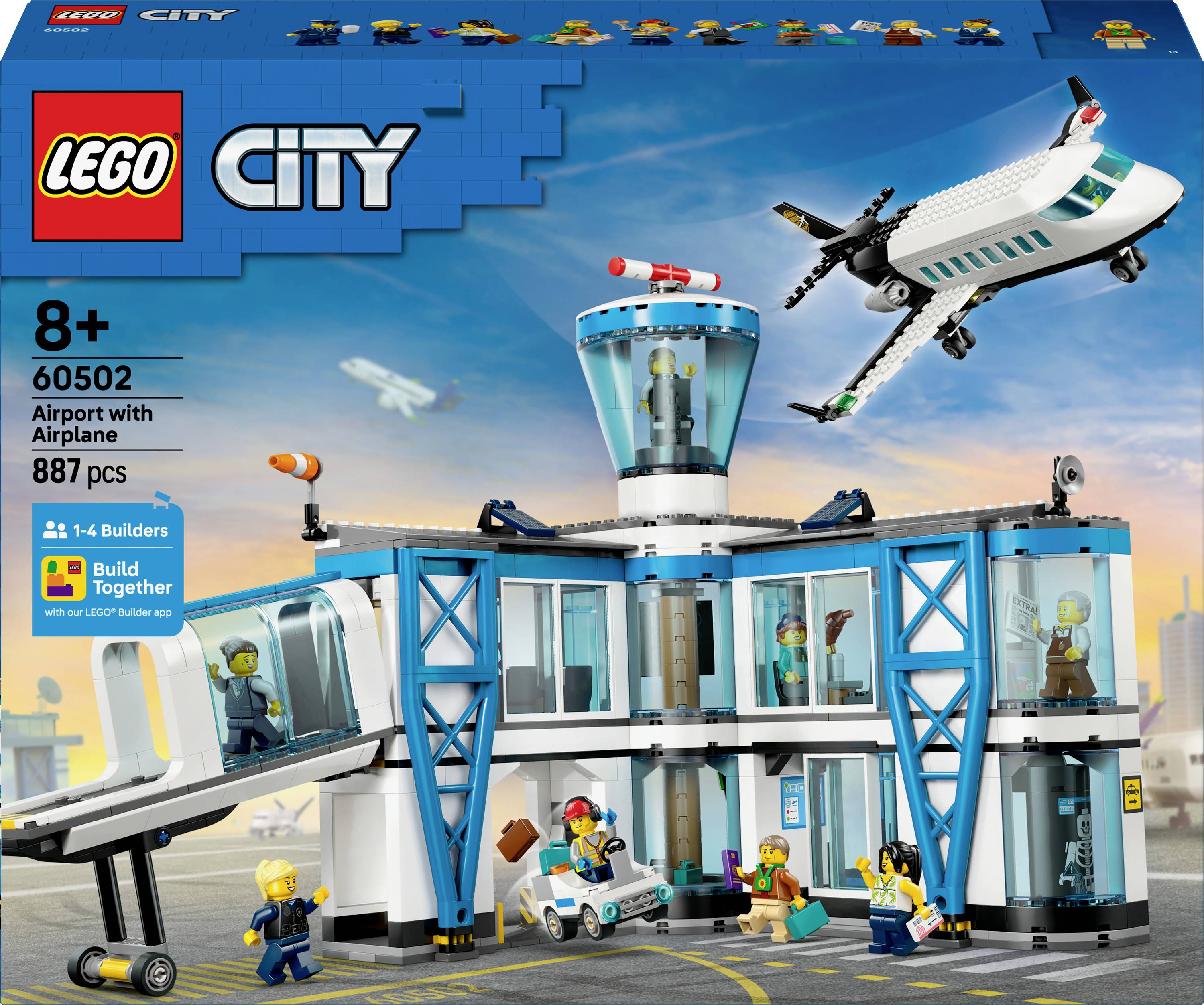 60502 LEGO CITY Flughafen mit Flugzeug (60502); Spielzeugflughafen