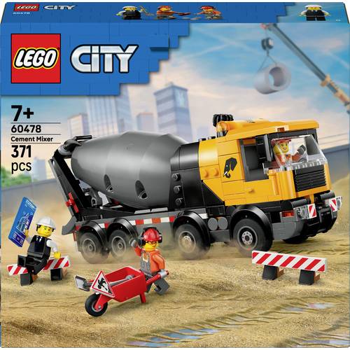 60478 LEGO® CITY Betonmischer (60478); Kinderspielzeug
