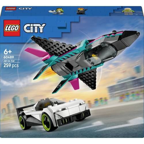 Thumbnail - 60489 LEGO® CITY Düsenflieger vs. Rennauto (60489); Spielset