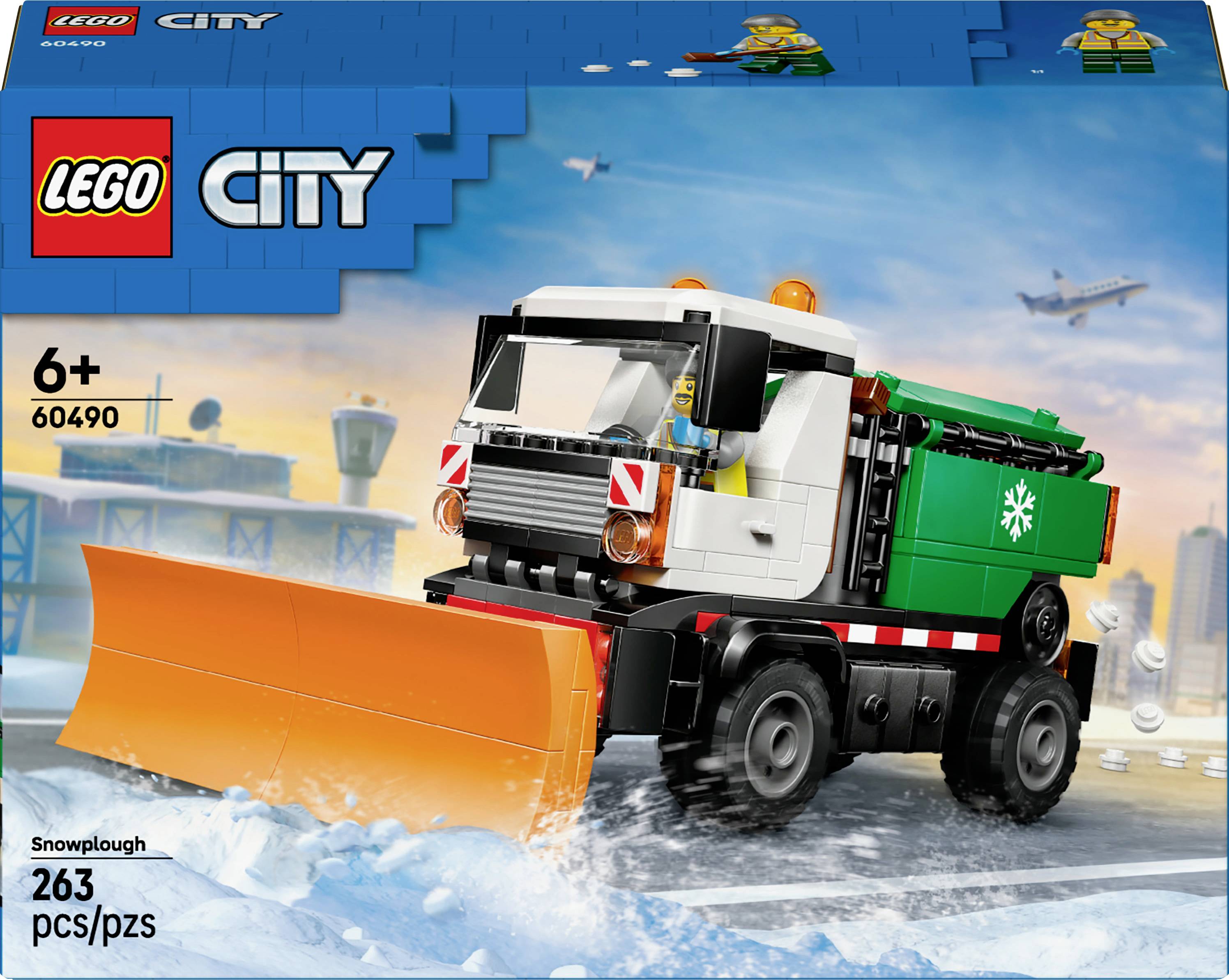 60490 LEGO CITY Schneepflug (60490); Spielzeugauto mit Minifigur
