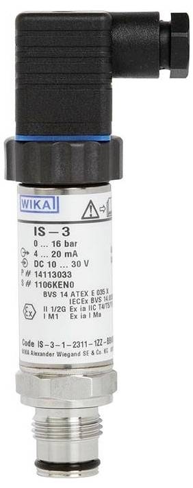WIKA Drucksensor 1 St. IS-3 Ventilstecker ISO 4400