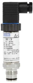 WIKA Drucksensor 1 St. IS-3 0 bar bis 1 bar Ventilstecker ISO 4400 Analog