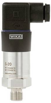 WIKA Drucksensor 1 St. S-20  Ventilstecker ISO 4400  (Ø) 2.5 mm