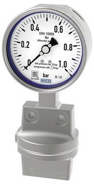WIKA 732.51 Differenzdruckmanometer Unterseite 2.5 bar (max)