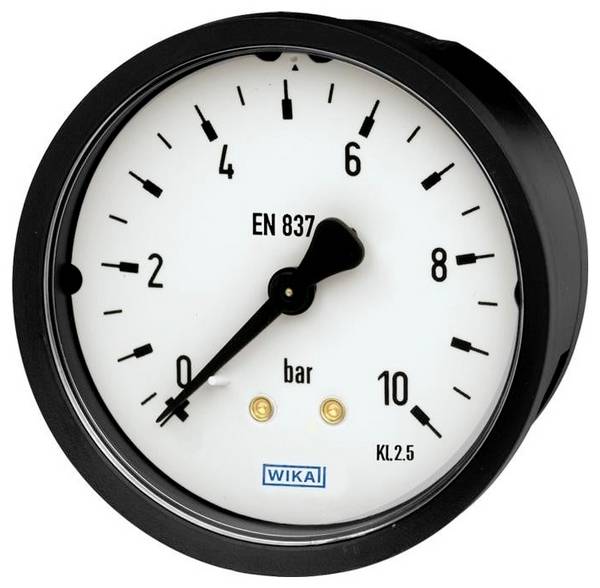 WIKA Rohrfedermanometer 9081046 111.16 Anschluss (Manometer): Rückseite 0 bis 25 bar Außengewinde G 1/8 1 St.