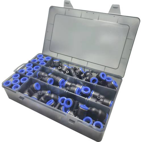 TRU COMPONENTS Pneumatik-Verbinder TC-14109148 TC-Fitting set - 10 mm Rohr-Ø: 10 mm 60 St.