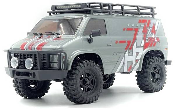 Hobby Plus 1:18 Crawler CR18P EVO-V2 "Rock Van" grey RTR Brushed 1:18 RC Modellauto  Crawler Allradantrieb (4WD)  2,4 GHz
