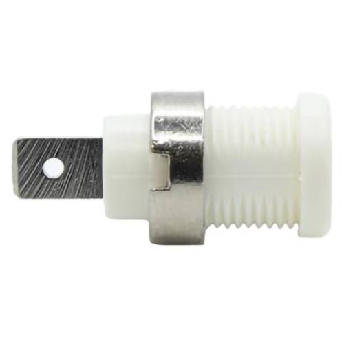 Mueller Electric BU-31610-9 Bananenbuchse Buchse Stift-Ø: 6.4 mm Weiß 1 St.