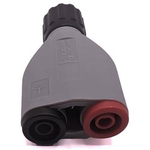 Mueller Electric BU-165-F Adapterstecker BNC-Stecker - Bananenbuchse 4 mm Rot, Schwarz, Grau