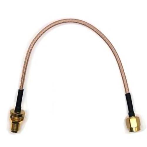 Mueller Electric BU-4150031006 Koaxialkabel SMA-Buchse SMA-Stecker 0.15 m Transparent 1 St.