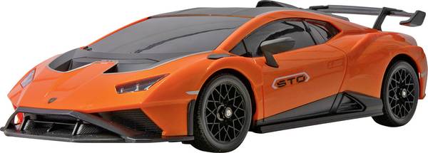 Amewi Lamborghini Huracan STO Drift Car Orange Brushed 1:18 RC Modellauto Elektro Drift Allradantrieb (4WD) RtR 2,4 GHz inkl. Akku und Ladekabel, inkl. Batterien, Spar-Set