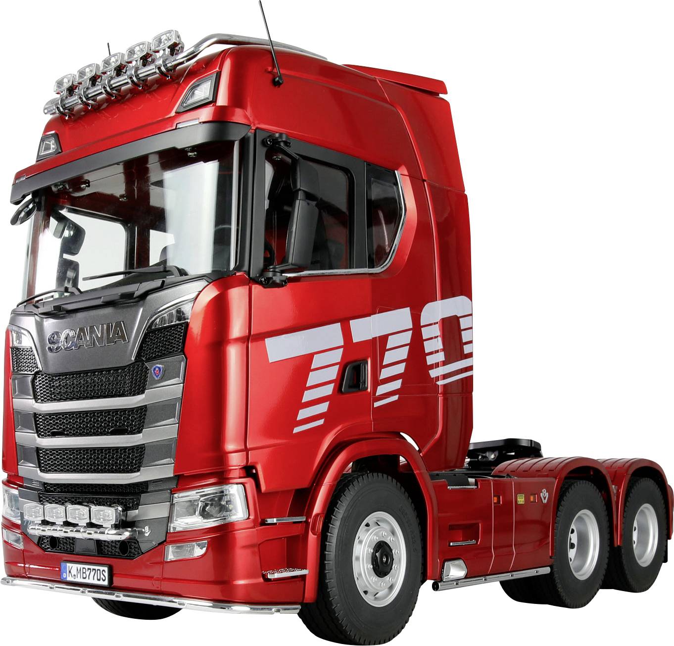 Amewi 22703 Scania 770 S 6x6 1:14 Elektro RC Modell-LKW RtR Inkl. Akku und Ladegerät, mit Lichteffekt, mit Geräuschefunk...