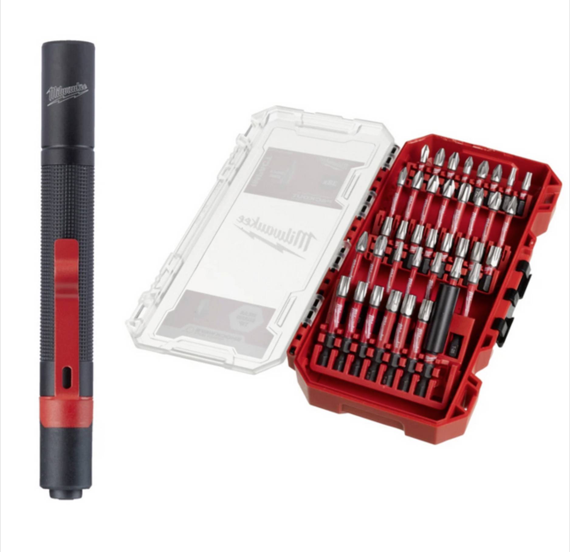 Milwaukee 4932498608 Bit-Set T-Profil, Kreuzschlitz Phillips, Kreuzschlitz Pozidriv