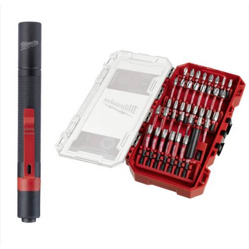 Milwaukee 4932498608 Bit-Set T-Profil, Kreuzschlitz Phillips, Kreuzschlitz Pozidriv