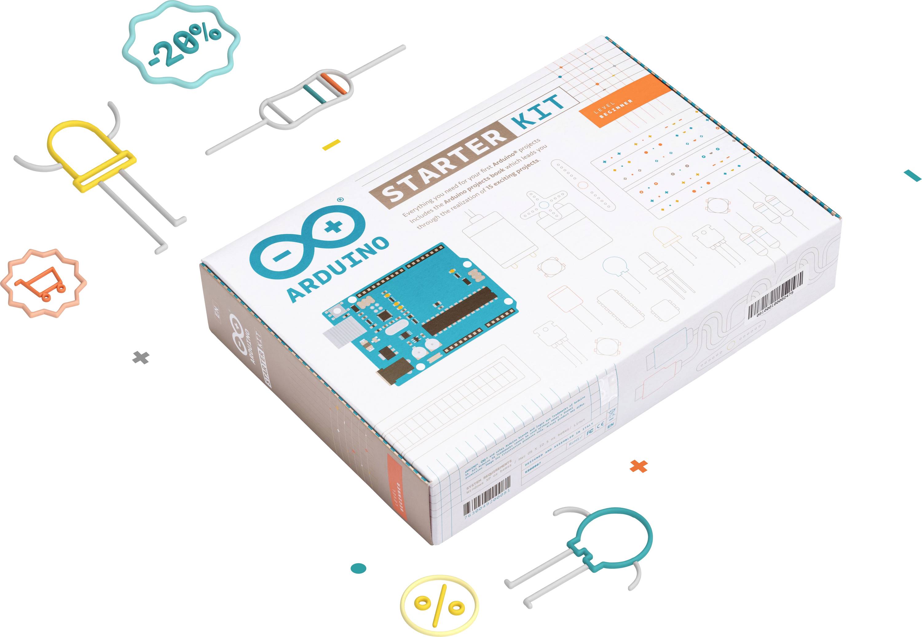 Arduino K000007_R4 Kit Starter Kit Rev 4 Education