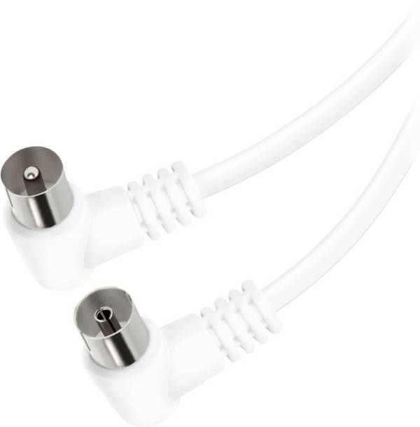 Vivanco Antennen, SAT Anschlusskabel [1x Koax-Stecker - 1x Koax-Buchse] 1.5 m 90 dB Geschirmt Weiß